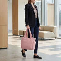 Sac fourre-tout matelassé léger pour femme, sac à main à bandoulière, sac de travail