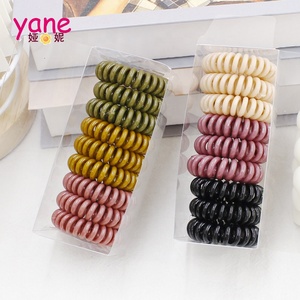 Venta caliente banda de pelo de colores set 9 PCs banda de anillo de pelo de <span class=keywords><strong>alambre</strong></span> de teléfono - Product Image 2