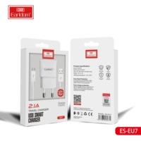 EARLDOM pour Samsung S10 S9 S8 Chargeur rapide d'origine 5V 2.1A Prise US/EU/UK Adaptateur de voyage Chargeur mural rapide