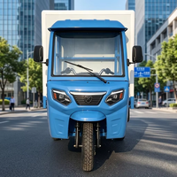 Tricycle cargo électrique à trois roues, fourgonnette fermée, moteur 2000W, trike de livraison à charge lourde pour la logistique et la livraison express