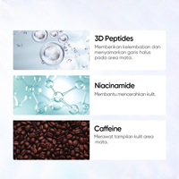 Crème pour les yeux massante électrique, crème pour les yeux raffermissante et rafraîchissante, sérum pour les yeux, élimine les ridules et les cernes avec de la niacinamide et de la caféine