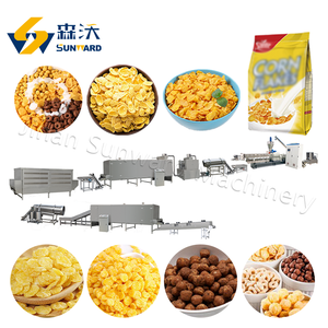 Máquina automática de fabricación de línea de procesamiento de cereales para desayuno con chips de maíz crujiente y chocolate - Product Image 4