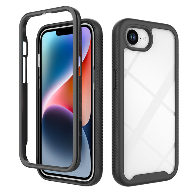 Star Three Shell 2-in-1 Anti-Drop Frosted Protective Phone Case for iPhone 16e 17E New Model PC Mobile Cover