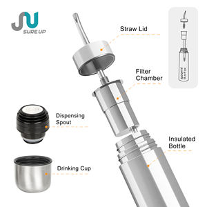 Thermos isotherme en acier inoxydable 3-en-1 de 500 ml avec infuseur à thé et couvercle, design minimaliste, cadeau d'affaires 6-12 - Product Image 1