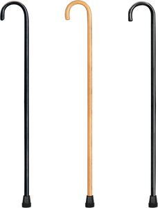 Đi Bộ Bằng Gỗ Mía Vòng Xử Lý Gỗ Mía Với Tự Nhiên Tro Kết Thúc Và Đầu Cao Su Phong Cách Truyền Thống Đi Bộ Dính Cho Nam Giới Phụ Nữ - Product Image 4