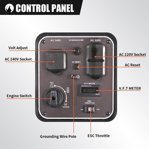 Generador Portátil Digital de Gasolina de un Solo Cilindro, Silencioso, 120 y 240 V, Arranque Automático, Personalizable para el Hogar, Campamentos al Aire Libre - Product Image 3
