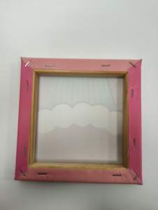 Mỹ thuật trang trí vuông nghệ sĩ nghệ sĩ vải sơn Hội Đồng Quản trị bằng gỗ khung vải khung trang trí đầy màu sắc Kem - Product Image 6