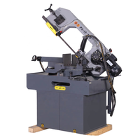 Máquina de sierra de cinta automática industrial para acero con motor y transmisión por engranajes para corte de metales