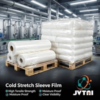 Film étirable à froid Jutai, film d'emballage PE brillant souple à haute résistance à la traction