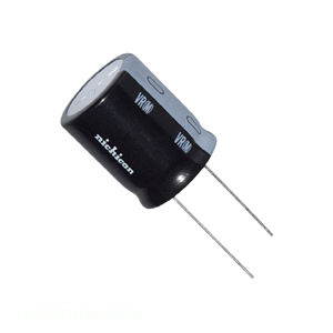 Distribuidor Autorizado, Condensador Radial de Aluminio UVR2G101MRD6 de 100 uF, 20%, 400V, con Orificio Travesaño - Product Image 1