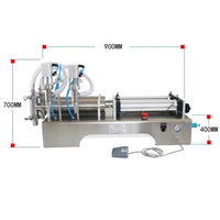 Machine de remplissage quantitatif de liquides à tête unique pour bouteilles pulvérisatrices, café, shampoing, liquide de noix de coco, sauces alimentaires et petits sachets en PE