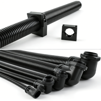 Protection des câbles, protection des fils électriques, ignifuge, nylon PA PE PVC PP, conduit en plastique ondulé