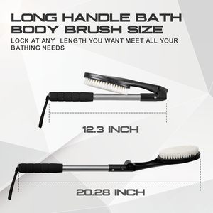 ฟองน้ำแปรงอาบน้ำ 2-in-1 ด้ามจับปรับได้ หัวแปรงปรับได้ - Product Image 6