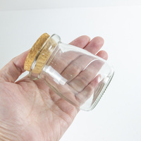 Bouteilles en verre à lait résistantes à la chaleur de 100 ml et 200 ml avec couvercle en plastique, pots de yaourt, bocaux de conservation alimentaire pour la cuisine