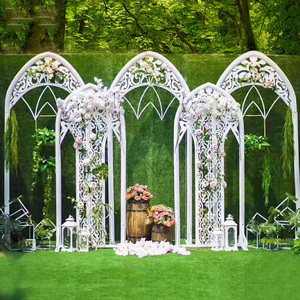 Set di 5 Decorazioni per Palco Matrimoniale all'Aperto, Nuovo Arco Decorativo Europeo in Ferro Battuto, Stile Inglese - Product Image 5