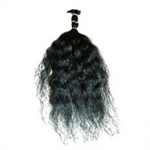 Lots de Cheveux Naturels Indiens Bruts Bouclés de Qualité Supérieure 12A, 100% Cheveux Humains, Vente en Gros, Noir Naturel, Longueurs de 8 à 40 Pouces - Product Image 1