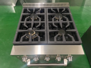 Estufa de 24 Pulgadas con 4 Quemadores y 2.37 Pies Cúbicos Cocina de Convección a Gas Natural con Encendido Electrónico, Luz Interior y Acabado en Acero Inoxidable - Product Image 3