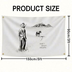 ธงโฆษณาดิจิทัลสำหรับภายนอกอาคาร ผ้าโพลีเอสเตอร์ 100% พิมพ์สองด้าน ธงแฟนคลับดนตรี - Product Image 6