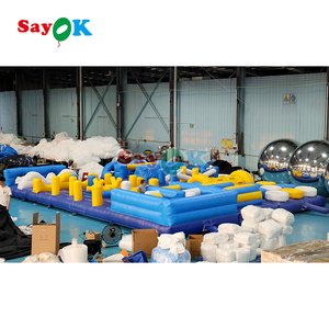 Carrera de obstáculos inflable de alta calidad para juegos de adultos, Mini carrera de obstáculos inflable de Wipeout gigante deportivo - Product Image 5