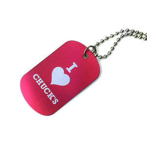 Venta al por mayor <span class=keywords><strong>de</strong></span> aleación <span class=keywords><strong>de</strong></span> aluminio Metal Etiqueta <span class=keywords><strong>de</strong></span> perro <span class=keywords><strong>de</strong></span> moda Hip Hop etiqueta collar Cool hombres mujeres esmalte Logo letra plata Etiqueta <span class=keywords><strong>de</strong></span> perro collar - Product Image 5