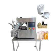 Machine de remplissage et capsulage de sachets d'huile de miel de liquide visqueux pour petites entreprises
