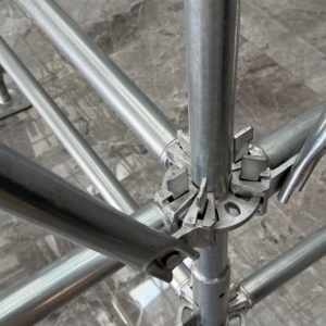 Système d'échafaudage Ringlock galvanisé, assemblage rapide, échafaudage modulaire pour la construction, le soutien des ponts et des tunnels - Product Image 1