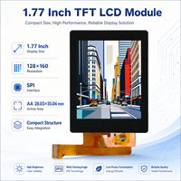 Fabrika 1.77 İnç TFT LCD Ekran Modülü 128x160 TN Panel LED Arka Aydınlatmalı Düşük Güç Tüketimi 2.8V Mantık Test Cihazı Proje Çözümü