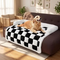 Nid pour chien et chat écologique en peluche, amovible, lavable, luxueux, pour un sommeil profond, en fausse fourrure, doux, moelleux et respirant