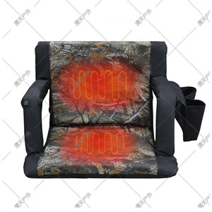 Camping Chair Camouflage Polyester Heating <b>Cushion</b> Outdoor Use One Size - Product Image 3