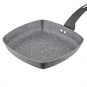 Sartén de aluminio en oferta, sartén para saltear con revestimiento cerámico antiadherente para gas, sartén para asar de 25 cm - Product Image 1