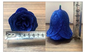 Rose artificielle scintillante de luxe faite à la main avec paillettes, rose éternelle en poussière d'or pour la Saint-Valentin, décoration de mariage et de fête - Product Image 5