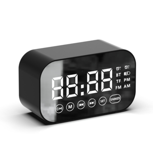 <span class=keywords><strong>2025</strong></span> mini LED gương đồng hồ báo thức FM Radio cho Máy nghe nhạc v5.4 báo động kép không dây bảng đồng hồ bên sử dụng USB - Product Image 4