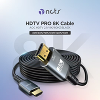 Câble AOC pour ordinateur NCTS HDTV PRO 8K UHD 100M Noir Logo personnalisé 3D Longueur personnalisée 60HZ PVC