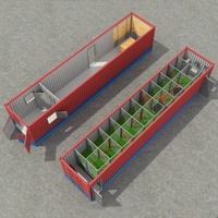 Conteneur d'entraînement au feu mobile CFBT, système de simulation de fumée réelle et de feu réel, simulateur de comportement du feu portable