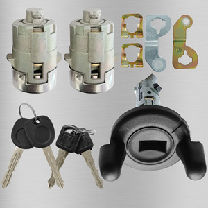 Cilindro de cerradura cilíndrico KD014Q11 con 4 llaves para accesorio de bloqueo de encendido de coche Buick Chevrolet Cadillac - Product Image 3