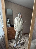 Pantalon en coton éponge français surdimensionné Essentials pour hommes, femmes, pantalons de survêtement droits à jambes larges, pantalons de survêtement empilés