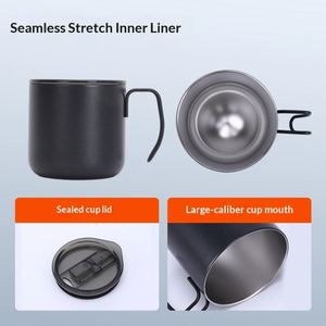 Factory Wholesale 12oz Capacity Wire Handle Cup Coffee Mug Custom Logo Stainless Steel Cup for Promotional Premium - Product Image 2