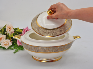 Sang trọng xương Trung Quốc tấm <span class=keywords><strong>Set</strong></span> dập nổi vàng bữa ăn tối tấm <span class=keywords><strong>Set</strong></span> cho home & Wedding & Party - Product Image 3