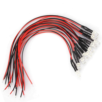 Diode LED pré-câblée 3mm 5mm RGB double couleur cathode anode fil de 20cm 2V/3V/5V/6V/9V/12V/24V haute intensité luminosité bricolage hobby