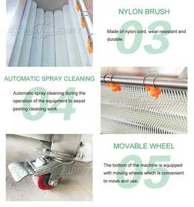 Machine à éplucher industrielle de haute qualité pour légumes racines, pommes de terre et carottes Machine à éplucher les pommes de terre pour l'usine - Product Image 6