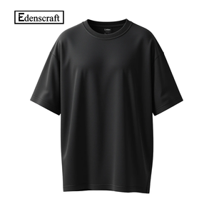 Camiseta de Algodón Grueso para Hombre SQ1201012, Manga Corta, Tendencia de Verano, Moda Casual Juvenil, Cuello RED, Color Sólido, Ecológica, Hugos - Product Image 4