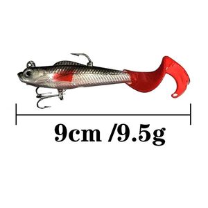 Señuelos <span class=keywords><strong>de</strong></span> simulación <span class=keywords><strong>de</strong></span> cebo <span class=keywords><strong>de</strong></span> pesca <span class=keywords><strong>de</strong></span> goma suave con cola curva <span class=keywords><strong>de</strong></span> con gancho - Product Image 3