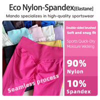 Hot 90% Nylon 10% spandex sans couture taille basse Leggings femmes Compression bout à bout gros cul Leggings