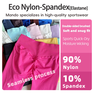 Leggings a vita bassa senza cuciture in Nylon 10% in 90% caldo con lifting per donna - Product Image 5