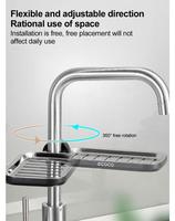 Porte-savon suspendu pour salle de bain A2774, porte-éponge, porte-serviette, porte-essuie-tout, porte-linge en acier inoxydable, support de drainage pour robinet