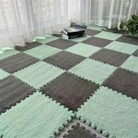 Tapis d'escalade insonorisant épaissi style nordique en mousse EVA 30x30cm, tapis de salon recyclable
