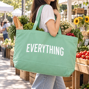 Bolsas de Compra Personalizadas Extra Grandes de Polialgodón con Logotipo, Venta al por Mayor para Mercados de Agricultores, Comercio Minorista y Promociones - Product Image 3