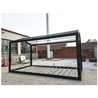 Kit modulaire pliable à faible coût, maison mobile préfabriquée de 20 pieds, 2 chambres, conteneur habitable, structure de maison conteneur à vendre
