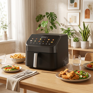 Friteuse à air moderne 3,1-4 L avec écran tactile LCD, cuisson rapide, four électrique multifonction, revêtement céramique antiadhésif - Product Image 2
