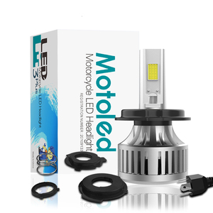 Bombilla LED para Faro Delantero de Motocicleta Motoled <span class=keywords><strong>M3PLUS</strong></span>, Cuerpo de Aluminio, H4, con Ventilador de Refrigeración - Product Image 1